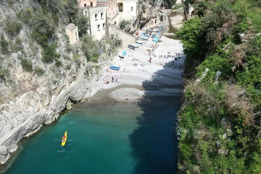 Amalfi Rooms Duoglio Beach -Amazing Seaview Exterior photo